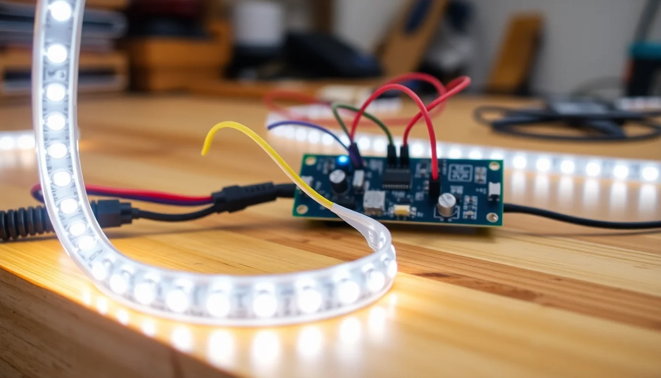 Schéma branchement guirlande LED 3 fils